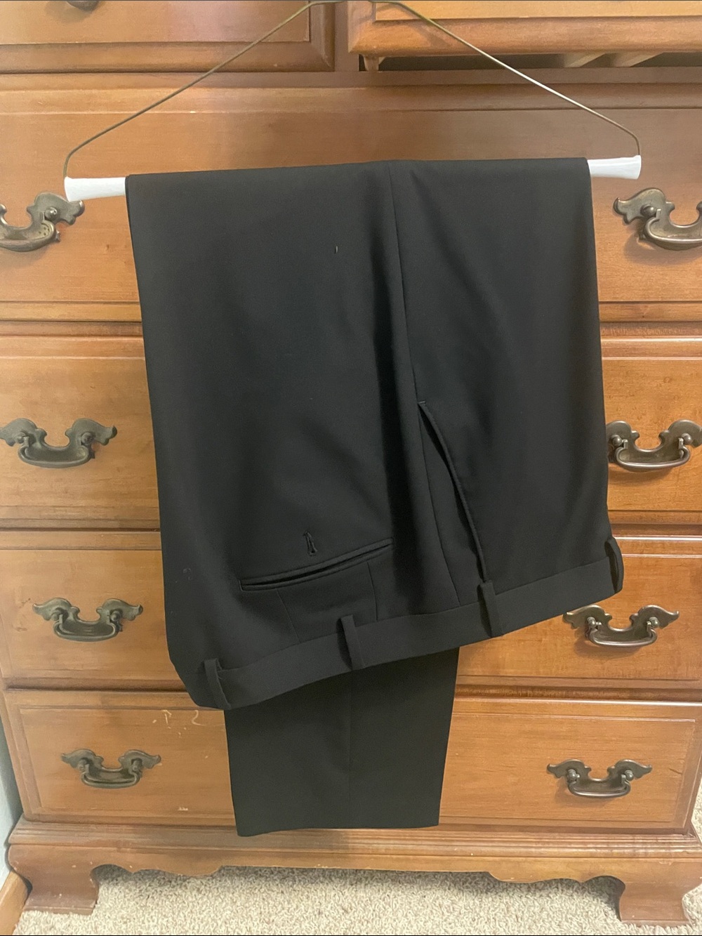 Chaps Black Men's Dress Pants